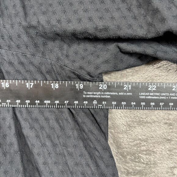 Universal Thread Women Maxi Dress Puff Sleeve Lagenlook Pockets Black XS L106 - Picture 6 of 10